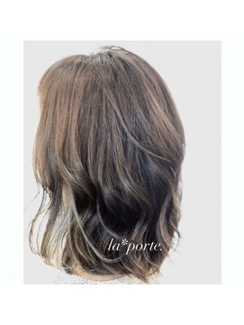 ヘアーアトリエ ラポルト(hair atelier la porte.) イヤリングカラー/インナーカラー