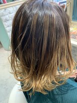 ミエルヘアーエスト 新宿店(mielhair est)&nbsp;グラデーション×イエローベージュ
