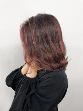 オル(Olu) 【MASAYA】ピンクハイライトカラー×デザインカラー