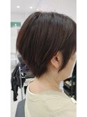 軽さのあるショートボブ