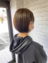 ハピネス クローバー 学園前店(Happiness CLOVER)&nbsp;丸みショート/前髪/顔周りカット/濱崎優/透明感カラー