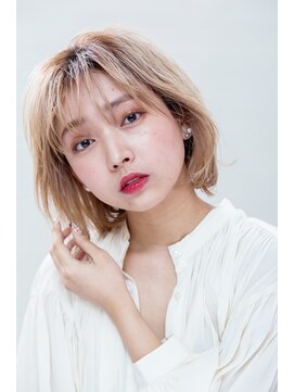 フィガロ ミリー 北生駒店(Figaro Mily) ふんわりショート×ベージュカラー