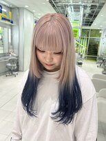 ノラ シンディ(NORA CYNDY)&nbsp;ホワイトベージュ×ブルー