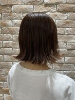 マニッシュ 三鷹駅前店&nbsp;透け感ベージュ×パツンと外ハネロブ【13】