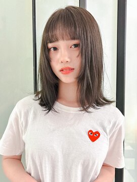 ラパンセヴェール(LA PENSEE VERT) 顔まわり似合わせカット×透明感カラー