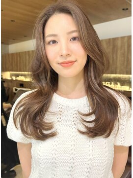 グランド(GRAND) ロングレイヤーカット/オリーブベージュ/20代/30代/40代/表参道