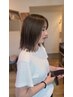 透明感カラー+《髪の深部にアプローチ》超浸透トリートメント ￥9900