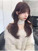 レイヤーカット/顔まわり/くびれヘア/韓国