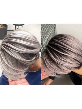 SNSで話題!オシャレメンズのコントラストハイライト,バレイヤージュならOMG渋谷へ[渋谷]