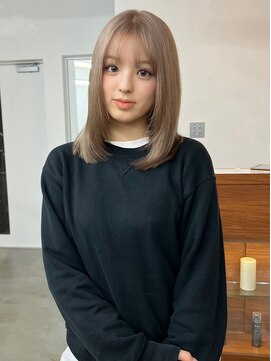 リヴ ウメダ(LIV umeda) ミルクティーベージュ/ブリーチ/ダブルカラー【梅田】