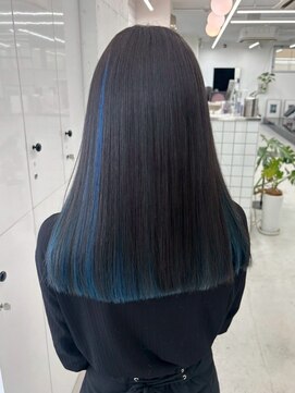 ジルスタジオ(JILL STUDIO) JILL STUDIO インナーカラーブルー/デザインカラー/名古屋/栄