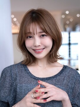 ドリップ バイ ハバナ 原宿(driP. by HAVANA) 20代30代大人可愛い斜めバング/ストレートボブ/シルキーベージュ