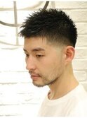 30代40代柔らか大人カジュアルフェードバーバースタイル