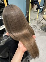 ロンドルピナス 小倉(Lond Lupinus)&nbsp;黒髪カタログ/オリーブグレー/ココアベージュ/小顔に見せるヘア