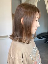 キイヘアーデザイン(key hair design)&nbsp;外ハネボブ、オリーブベージュ