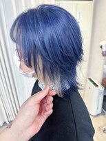 ボックスミコ(Box mico.)&nbsp;シルバーに色落ちするラベンダーブルー☆インナーホワイト