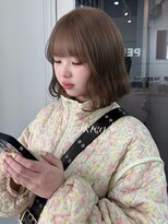 ペレ 渋谷(PELE) イメチェン/ピンクベージュ/アンブレラカラー/前髪/渋谷