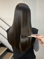 ヌープヘアーアイス(NUUP.hair ici)&nbsp;暗髪でも透明感◎艶感たっぷり髪質改善カラー×オリーブベージュ