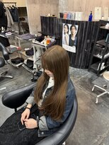 シード(SEED) 長崎 オリーブベージュ レイヤーカット ブリーチなしwカラー