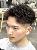 仙台アクティブショートラルフカールフェザーパーマ刈り上げ30代