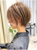 くびれショート髪質改善白髪ぼかし