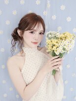 ヘアセットクラン リリー 東梅田店(hair set Clan lily)&nbsp;サイドシニヨン/梅田ヘアセット