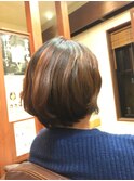 ゆるふわパーマ+カラートリートメントで艶髪♪