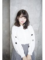 サロンドミルク 原宿(salon de MiLK)&nbsp;【salon de MiLK 原宿】ツヤ感イルミナ×ミディアムウェーブ