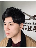 メンズサロン グラン(Men's Salon GRAN) ミディアムアップバング