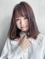 アイティー バイ アルバム 浦和店(IT by ALBUM)&nbsp;ナチュラルワンカール_ココアブラウンフリンジウェーブ_27364