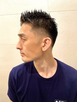 グレイスフル バーバープラチナム 六本木店(Graceful Barber platinum) フェード束感ショートアップバング