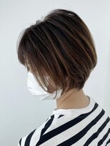 ヘアメイク ミチ 富田店(HAIRMAKE MICHI)&nbsp;【MICHI 富田店　古作蓮】大人ショートボブ×ハイライト