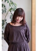 大人可愛いピンクブラウン