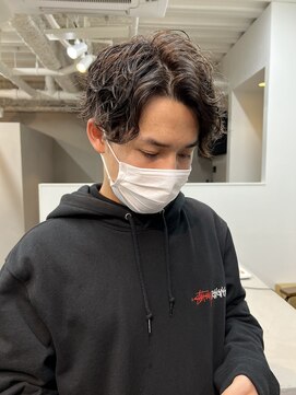 スレイ 西宮(SLAY) アップバングショート×スパイラルパーマ　［増田　司］