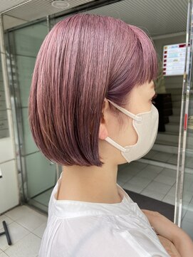 インビテーション(invitation) ピンク・ピンクベージュ・ブリーチ・ボブ