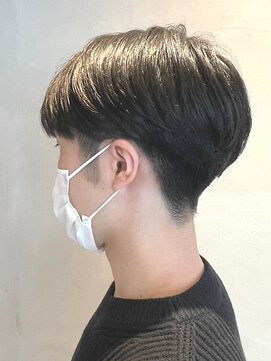 ダブル(W) メンズ/刈り上げマッシュ