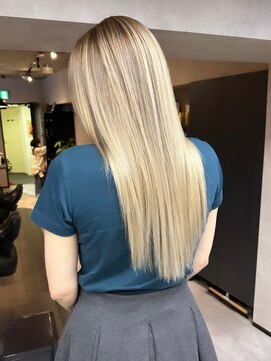 サニー 渋谷(SUNNY) バレイヤージュ、グレージュカラー、ハイライト、ココアベージュ