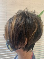 アース 三田南ウッディタウン店(HAIR&MAKE EARTH) 40代50代60代白髪染めハイライトショート