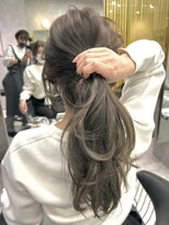 シティ(CITY)&nbsp;オリーブベージュ×お顔周りレイヤーカット　【CHICA】