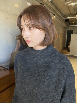 ソイリウム 下北沢(soi rium) ブリーチを使わずに作るベージュ ボブ