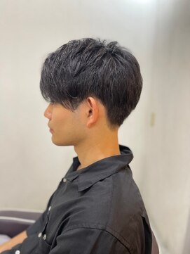 ソイクフ 四条大宮店(SOY-KUFU) 【soy-kufu】MEN'S HAIRマッシュパーマアッシュブラック