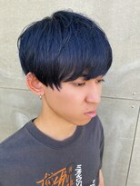 ウエストリー(WESTORY)&nbsp;ブルー☆ブリーチ☆マッシュ☆ブルーブラック