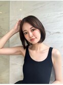 大人可愛いボブスタイル