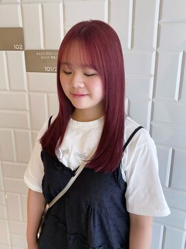イト(ito) 【 ito / 梅田 】チェリーレッドカラー×ストレートヘア