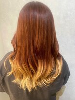 ウィスプ 赤羽店(wisp)&nbsp;うる艶綺麗Wカラー/毛先カラー/裾カラー/バイカラー/ブリーチ#2