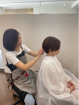 エン(enn...)の写真/【板宿徒歩2分】経験豊富なstylistが完全マンツーマンで担当！髪のお悩みも相談しやすい雰囲気が◎