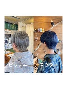 スミカ(sumica) #シャドーブルー #ブリーチあり #月一メンテ