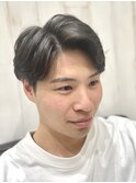 メンズツーブロック刈り上げニュアンスパーマ