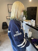 メデル(mederu)&nbsp;ケアブリーチカラーハイトーン裾カラーデザインカラー大人可愛い