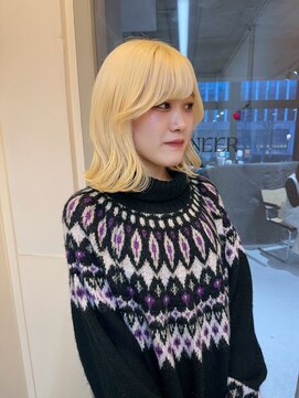 ネアー 新潟(NEER) ブロンドヘア＊抜きっぱなしカラー